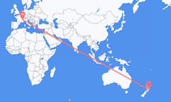 뉴질랜드 네이피어에서 출발해 프랑스 챔베리에게(으)로 가는 항공편