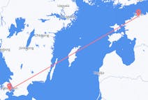 Vluchten van Kopenhagen, Denemarken naar Tallinn, Estland