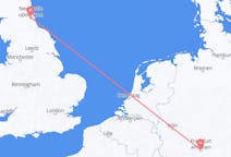 Flyreiser fra Frankfurt, Tyskland til Newcastle upon Tyne, England