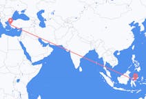 出发地 印度尼西亚卢武克目的地 土耳其伊兹密尔的航班