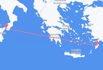 イタリアのから レッジョ・ディ・カラブリア、ギリシャのへ ロドス島フライト