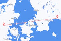 Flights from Billund, Denmark to Ronneby, Sweden