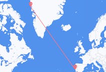 Flyrejser fra Upernavik, Grønland til Lissabon, Portugal