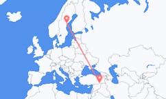 Flights from Kramfors Municipality, Sweden to Mardin, Turkey