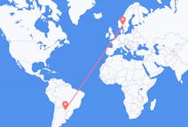 Flyg från Asunción, Paraguay till Oslo, Norge