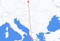Flyreiser fra Kefallinia, Hellas til Katowice, Polen