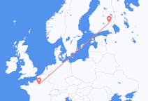Loty z Savonlinna, Finlandia do Paryża, Francja