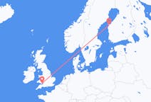 出发地 芬兰出发地 瓦萨前往威尔士的加迪夫的航班