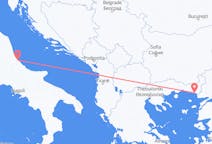 イタリアのペスカーラから、ギリシャのアレクサンドルポリまでのフライト