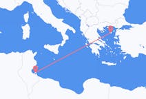 Loty z Dżerba, Tunezja do Lemnos, Grecja