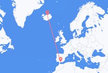 Loty z Akureyri, Islandia do Malagi, Hiszpania