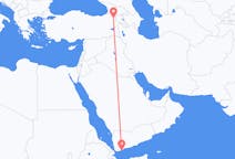 Flyreiser fra Aden, til Kars