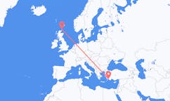 Flyreiser fra Kirkwall, Skottland til Dalaman, Tyrkia