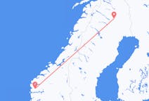 Fly fra Førde i Sunnfjord til Gällivare