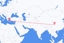 Flyrejser fra Chengdu til Santorini