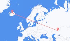 Flyreiser fra Aktobe, Kasakhstan til Akureyri, Island