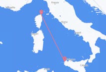Flights from Trapani, Italy to Bastia, France