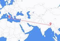 Flyreiser fra Guwahati, India til Catania, Italia
