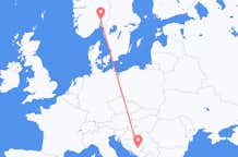 Flyrejser fra Sarajevo til Oslo