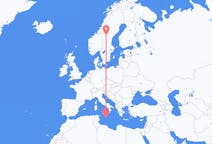 Flights from Valletta in Malta to Östersund in Sweden
