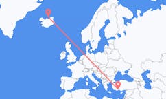 Flyreiser fra Grimsey, Island til Antalya, Tyrkia