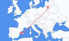 Flights from Grodno, Belarus to Ibiza, Spain
