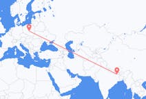 Flights from Rajbiraj, Nepal to Łódź, Poland