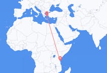 Flyreiser fra Zanzibar, Tanzania til Mykonos, Hellas