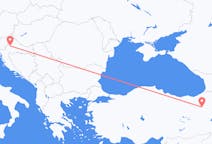 Flyreiser fra Zagreb, til Erzurum