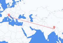 Flyg från Guwahati, Indien till Florens, Italien