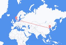 중국발 다롄시, 노르웨이행 크리스티안샌드 항공편
