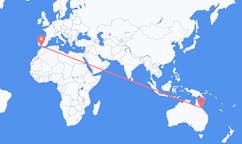 Vols de Townsville, Australie à Xérès, Espagne