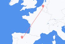Flyg från Valladolid, Spanien till Bryssel, Belgien