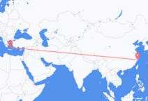 Flyg från Taizhou, Jiangsu, Kina till Santorini, Grekland