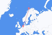 ノルウェーのから トロムソ、ドイツのへ デュッセルドルフフライト