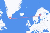 Flights from Nanortalik, Greenland to Vaasa, Finland