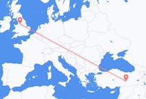 Flyreiser fra Malatya, Tyrkia til Manchester, England