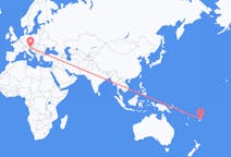 Flyg från Savusavu, Fiji till Ljubljana, Slovenien