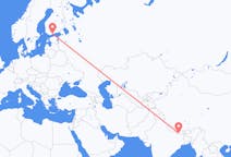 Flyg från Janakpur, Nepal till Helsingfors, Finland