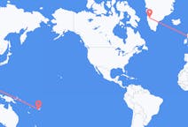 Flyreiser fra Nadi, Fiji til Kangerlussuaq, Grønland