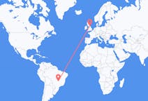 Flights from Goiânia, Brazil to Durham, England, the United Kingdom
