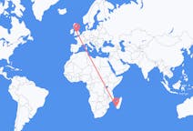 Flights from Toliara, Madagascar to Birmingham, England