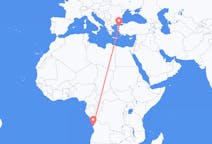 出发地 安哥拉出发地 罗安达目的地 土耳其埃德雷米特的航班