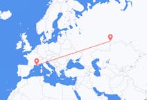 Flights from Chelyabinsk, Russia to Marseille, France