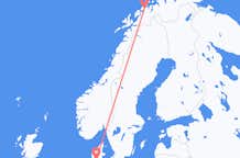 Lennot Tromssasta Billundiin