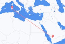 出发地 沙特阿拉伯出发地 奈季蘭目的地 意大利卡利亚里的航班