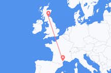 Flyrejser fra Aspiran, Frankrig til Edinburgh, Skotland