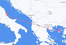 Vols depuis la ville de Pescara vers la ville de Lemnos