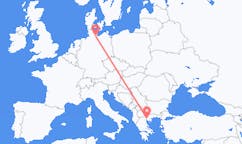 Flyrejser fra Thessaloniki, Grækenland til Lübeck, Tyskland