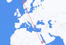 Vluchten van Gondar naar Ålesund
